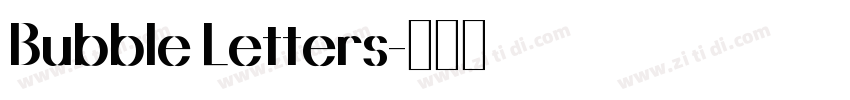 Bubble Letters字体转换